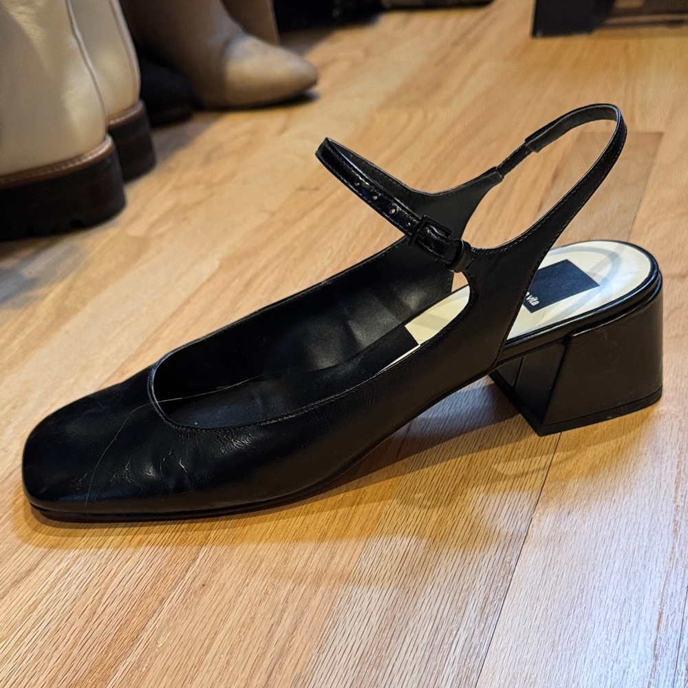 Dolce Vita Black Slingback Heels, Size 10 - Picture 5 of 6